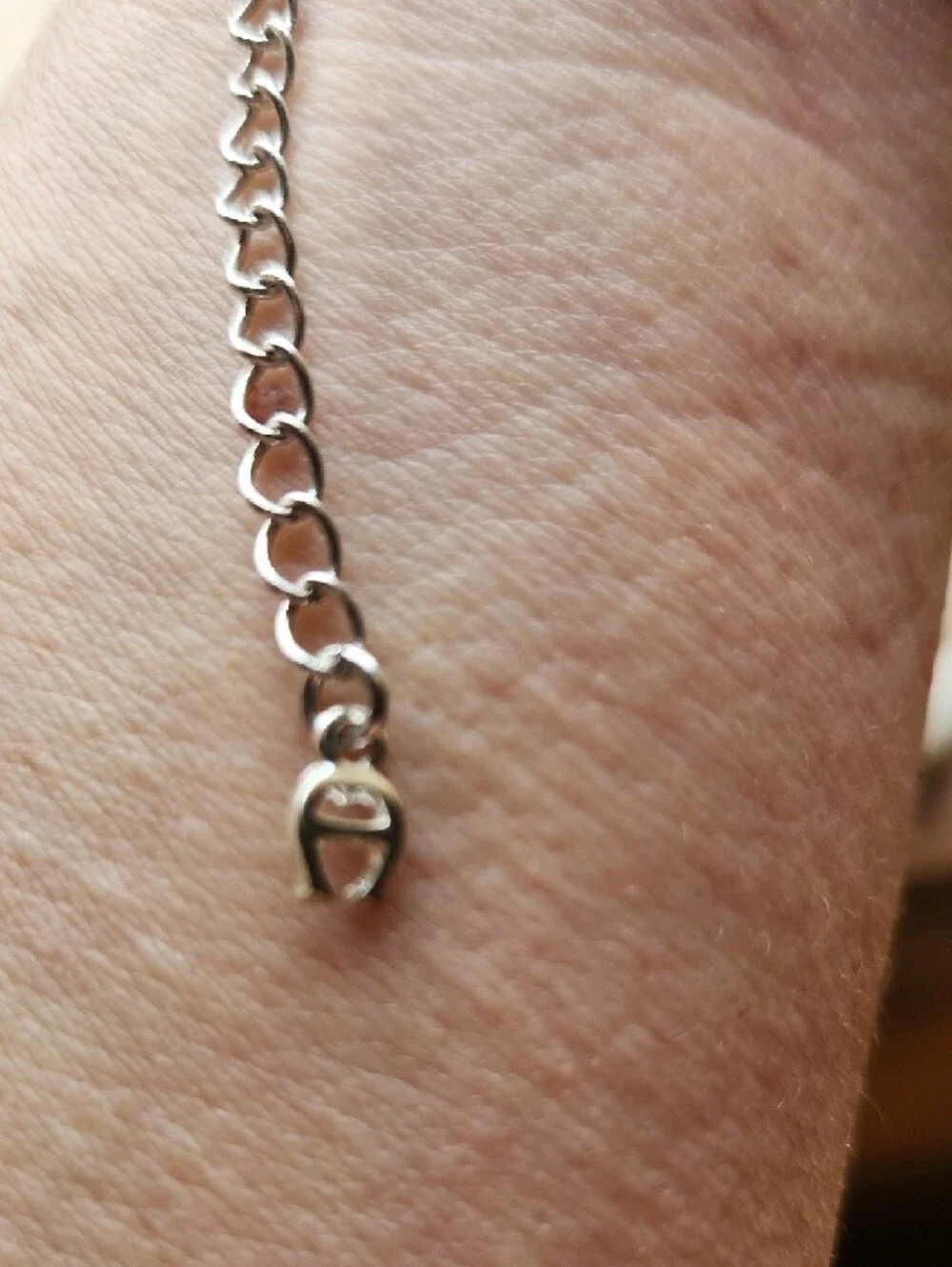 True Religion Silver Chain Bracelet with Turquoise Beads - Women Jewelry